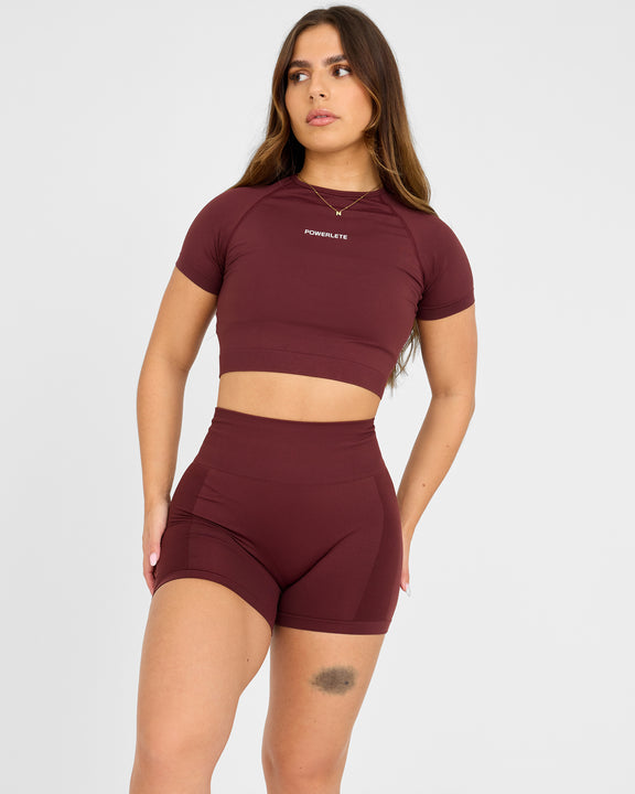 Evolve Sömlös SS Crop Top - hover image