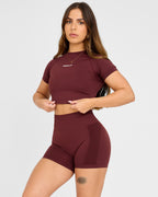 Haut court à manches courtes sans couture Evolve