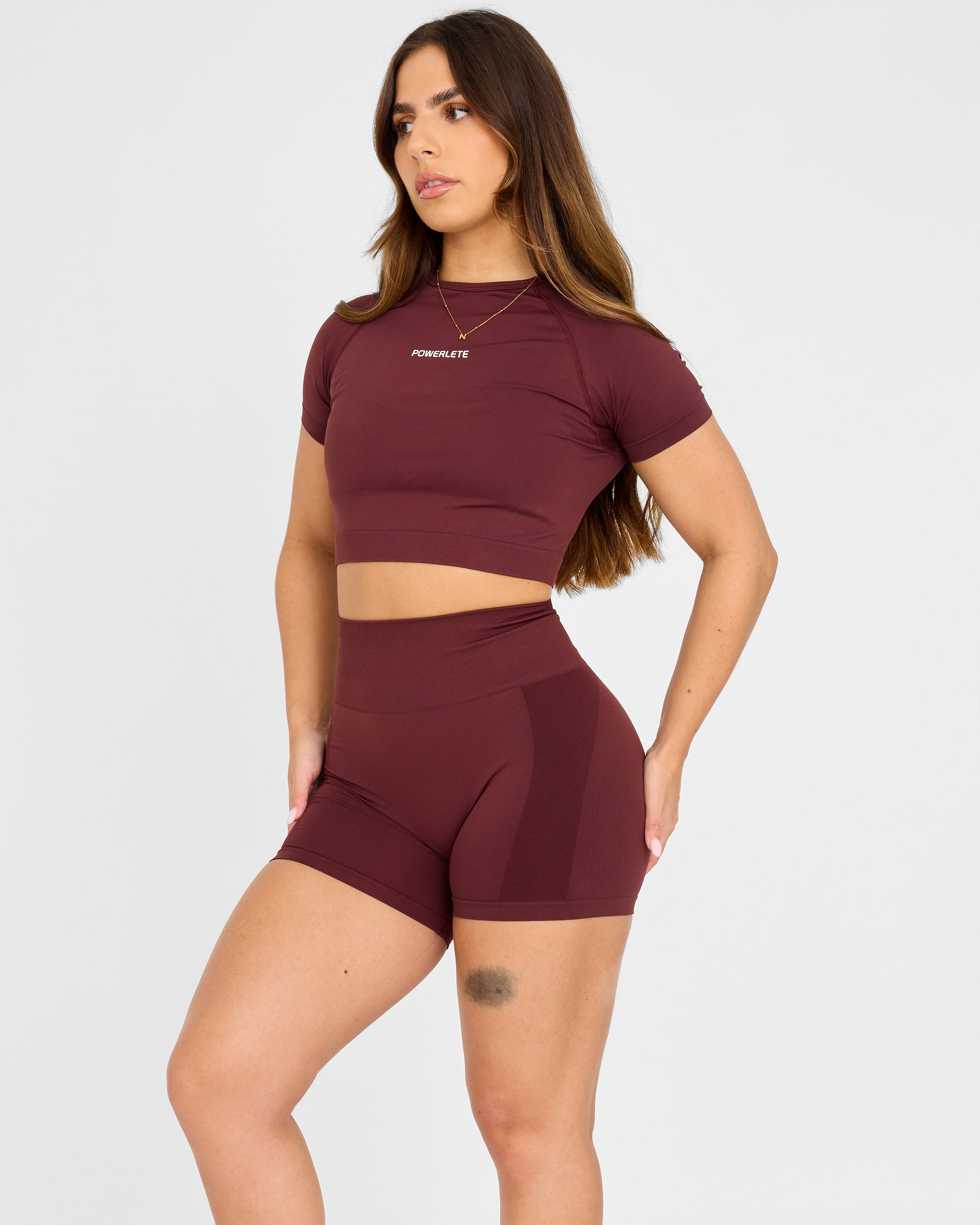 Haut court à manches courtes sans couture Evolve