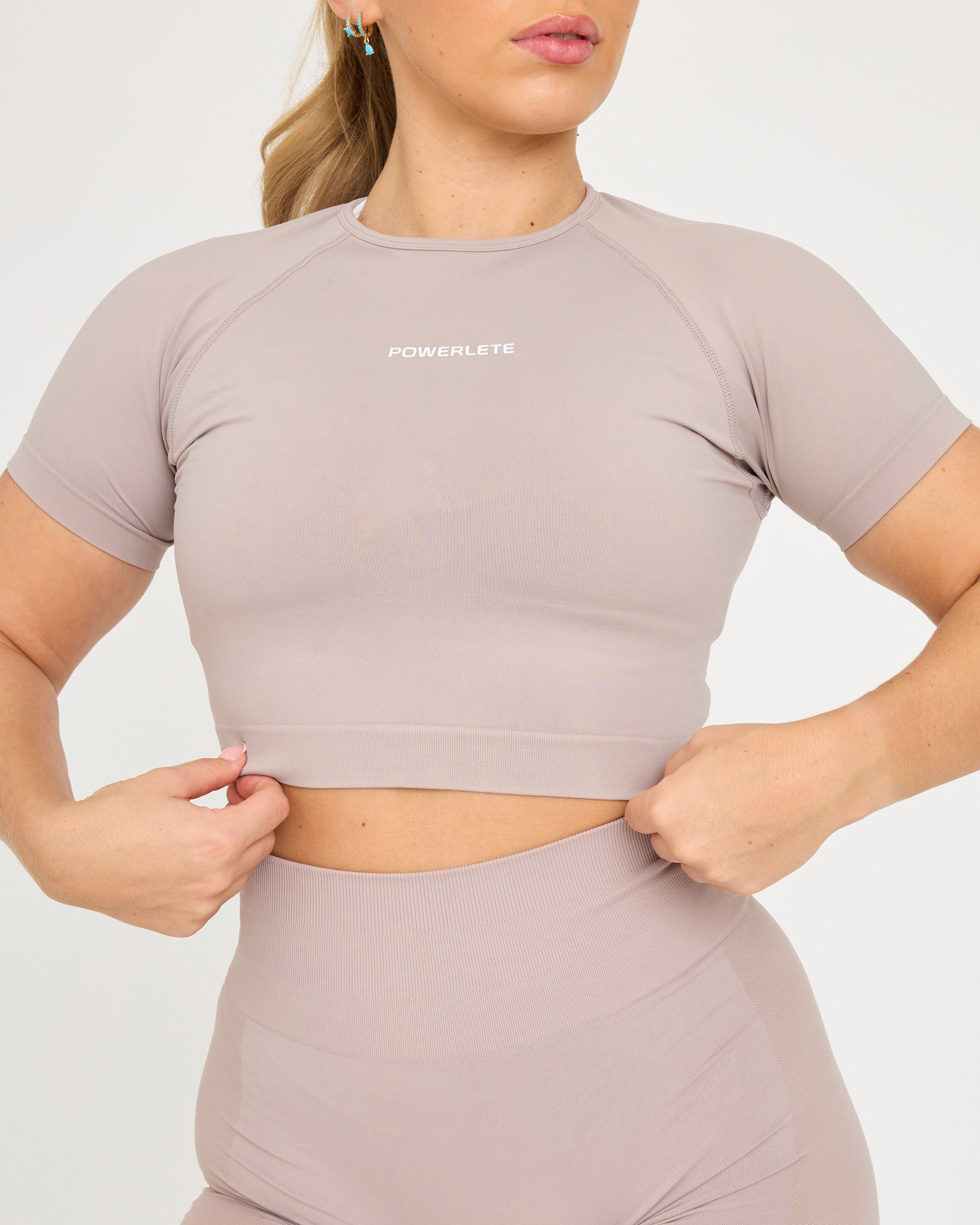 Evolve Crop Top SS senza cuciture