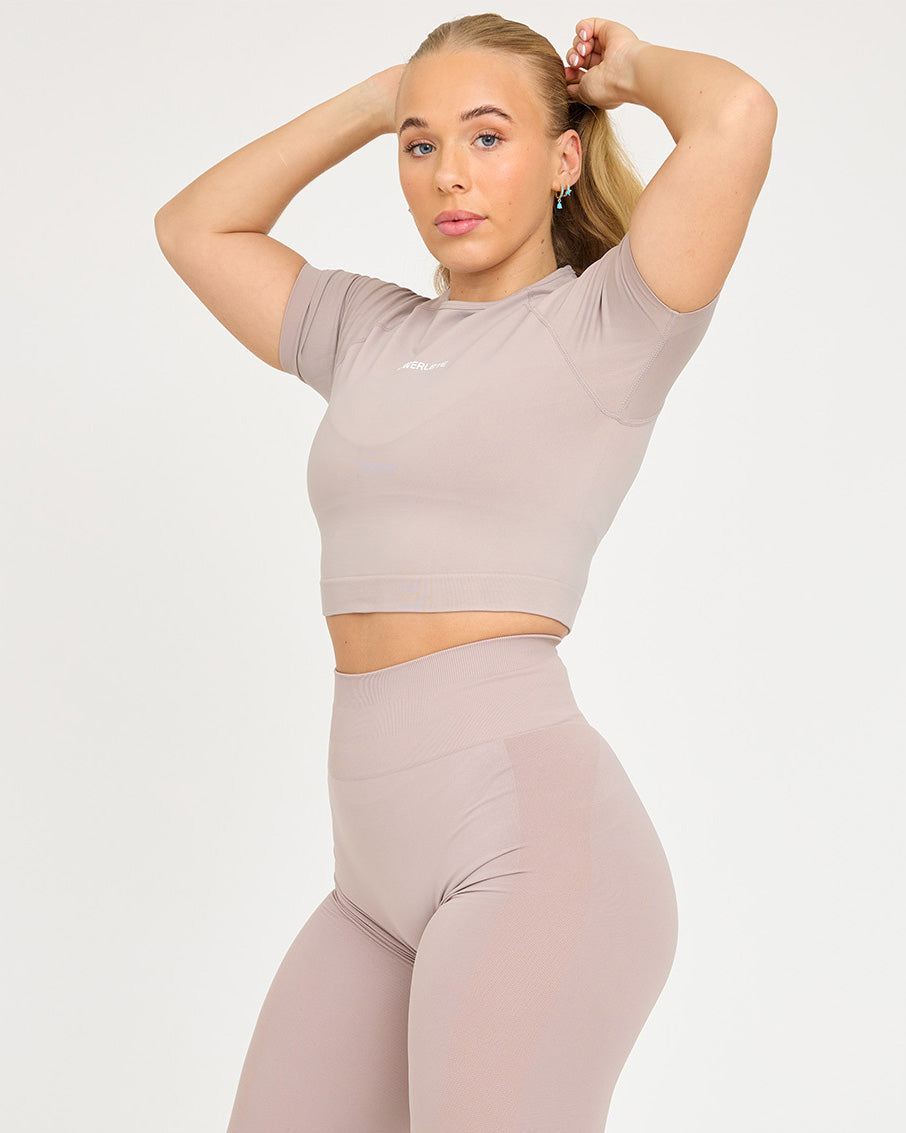 Evolve Crop Top SS senza cuciture